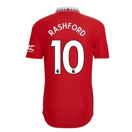 Kandiny Enfant Maillot Marcus Rashford #10 Rouge Tenues Domicile 2022/23 T-shirt