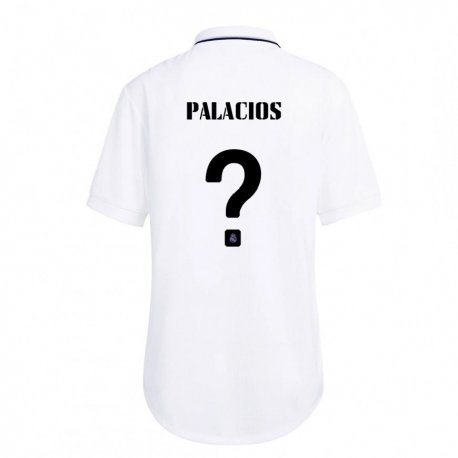 Kandiny Enfant Maillot Cesar Palacios #0 Blanc Violet Tenues Domicile 2022/23 T-shirt