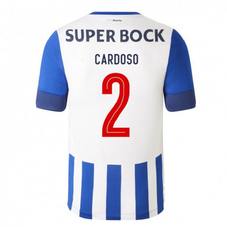 Kandiny Enfant Maillot Fabio Cardoso #2 Bleu Royal Tenues Domicile 2022/23 T-shirt