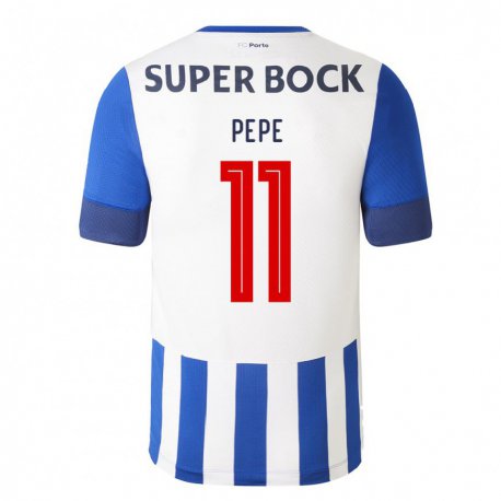 Kandiny Enfant Maillot Pepe #11 Bleu Royal Tenues Domicile 2022/23 T-shirt
