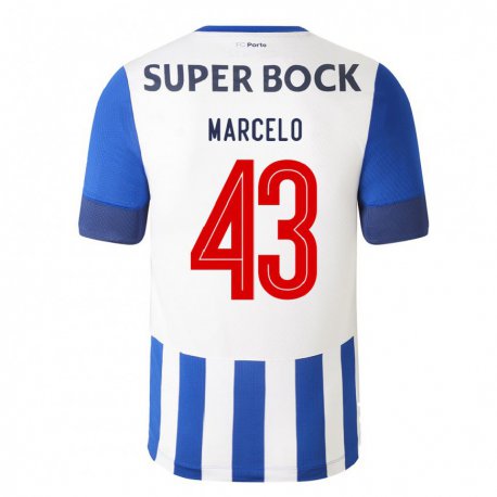 Kandiny Enfant Maillot Joao Marcelo #43 Bleu Royal Tenues Domicile 2022/23 T-shirt