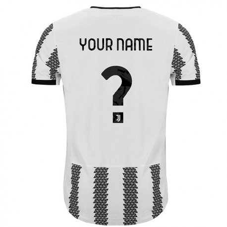 Kandiny Enfant Maillot Votre Nom #0 Blanc Noir Tenues Domicile 2022/23 T-shirt