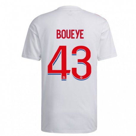 Kandiny Enfant Maillot Philippe Boueye #43 Blanc Bleu Rouge Tenues Domicile 2022/23 T-shirt