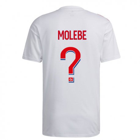 Kandiny Enfant Maillot Enzo Molebe #0 Blanc Bleu Rouge Tenues Domicile 2022/23 T-shirt