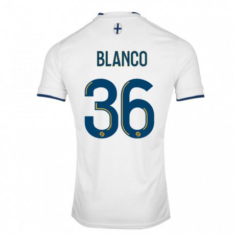 Kandiny Enfant Maillot Ruben Blanco #36 Saphir Blanc Tenues Domicile 2022/23 T-shirt