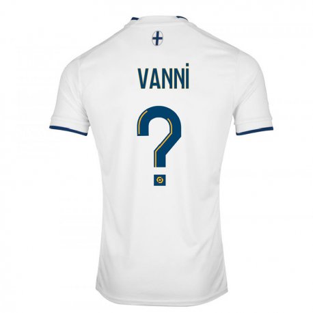 Kandiny Enfant Maillot Fabio Vanni #0 Saphir Blanc Tenues Domicile 2022/23 T-shirt