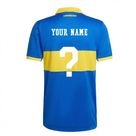 Kandiny Enfant Maillot Votre Nom #0 Jaune Olympique Tenues Domicile 2022/23 T-shirt