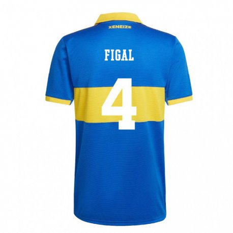 Kandiny Enfant Maillot Nicolas Figal #4 Jaune Olympique Tenues Domicile 2022/23 T-shirt