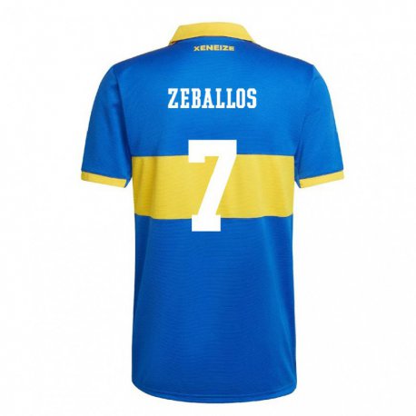 Kandiny Enfant Maillot Exequiel Zeballos #7 Jaune Olympique Tenues Domicile 2022/23 T-shirt