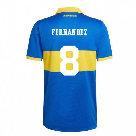 Kandiny Enfant Maillot Guillermo Fernandez #8 Jaune Olympique Tenues Domicile 2022/23 T-shirt