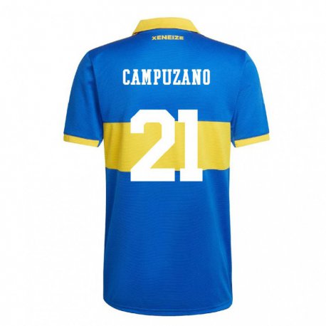 Kandiny Enfant Maillot Jorman Campuzano #21 Jaune Olympique Tenues Domicile 2022/23 T-shirt