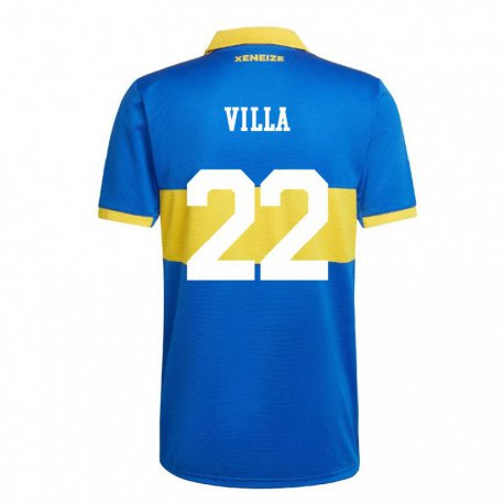 Kandiny Enfant Maillot Sebastian Villa #22 Jaune Olympique Tenues Domicile 2022/23 T-shirt