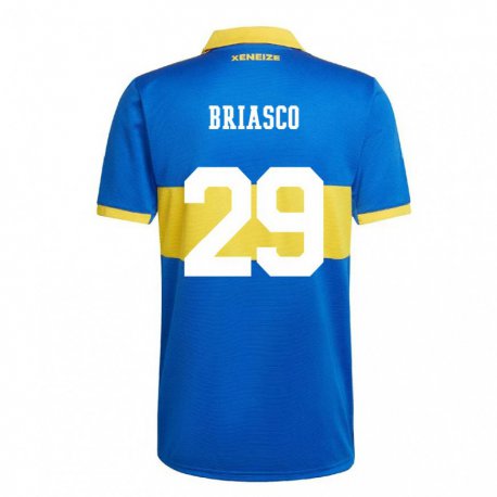 Kandiny Enfant Maillot Norberto Briasco #29 Jaune Olympique Tenues Domicile 2022/23 T-shirt