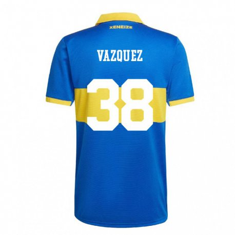 Kandiny Enfant Maillot Luis Vazquez #38 Jaune Olympique Tenues Domicile 2022/23 T-shirt