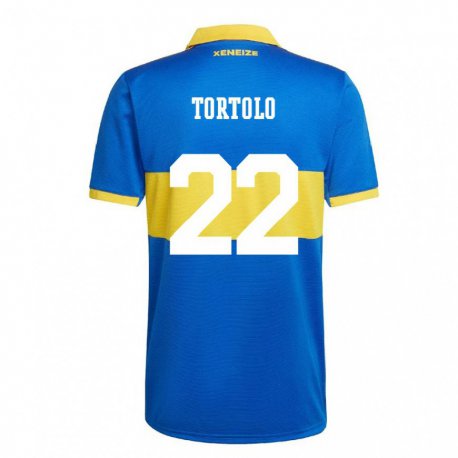 Kandiny Enfant Maillot Dulce Tortolo #22 Jaune Olympique Tenues Domicile 2022/23 T-shirt