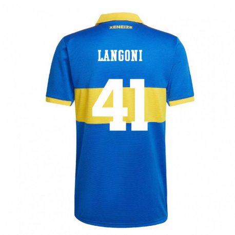Kandiny Enfant Maillot Luca Langoni #41 Jaune Olympique Tenues Domicile 2022/23 T-shirt