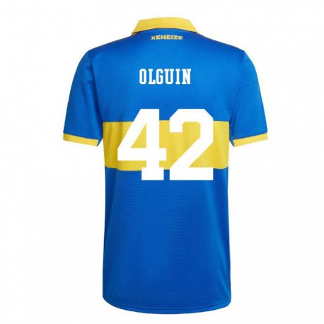 Kandiny Enfant Maillot Matias Olguin #42 Jaune Olympique Tenues Domicile 2022/23 T-shirt