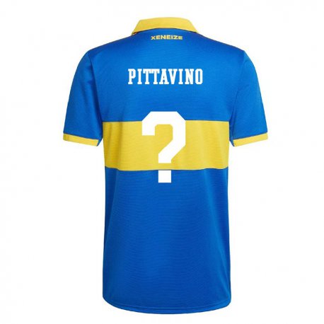 Kandiny Enfant Maillot Rodrigo Pittavino #0 Jaune Olympique Tenues Domicile 2022/23 T-shirt
