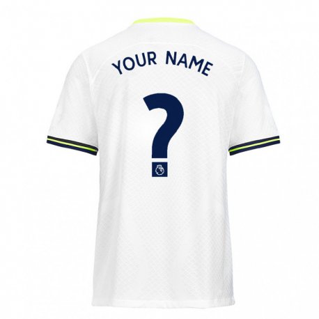 Kandiny Enfant Maillot Votre Nom #0 Blanc Vert Tenues Domicile 2022/23 T-shirt