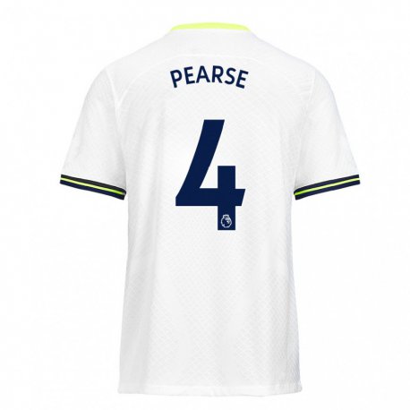 Kandiny Enfant Maillot Gracie Pearse #4 Blanc Vert Tenues Domicile 2022/23 T-shirt