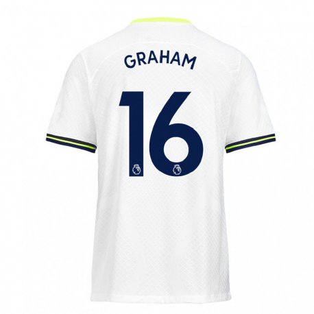 Kandiny Enfant Maillot Kit Graham #16 Blanc Vert Tenues Domicile 2022/23 T-shirt