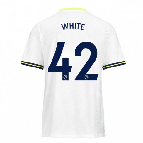 Kandiny Enfant Maillot Harvey White #42 Blanc Vert Tenues Domicile 2022/23 T-shirt