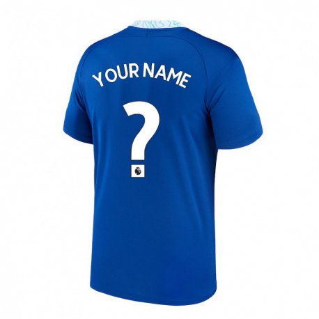 Kandiny Enfant Maillot Votre Nom #0 Bleu Foncé Tenues Domicile 2022/23 T-shirt