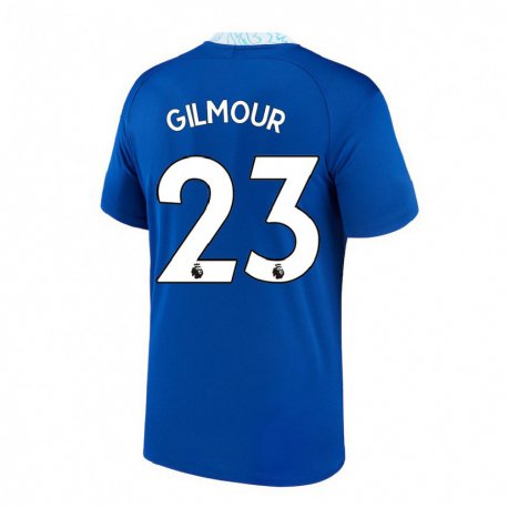 Kandiny Enfant Maillot Billy Gilmour #23 Bleu Foncé Tenues Domicile 2022/23 T-shirt