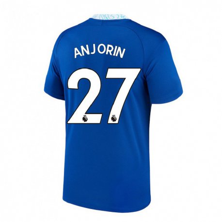Kandiny Enfant Maillot Tino Anjorin #27 Bleu Foncé Tenues Domicile 2022/23 T-shirt
