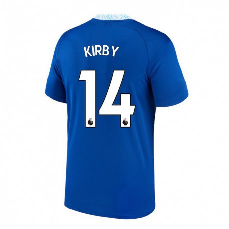 Kandiny Enfant Maillot Fran Kirby #14 Bleu Foncé Tenues Domicile 2022/23 T-shirt