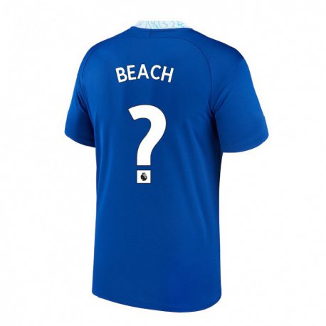 Kandiny Enfant Maillot Eddie Beach #0 Bleu Foncé Tenues Domicile 2022/23 T-shirt