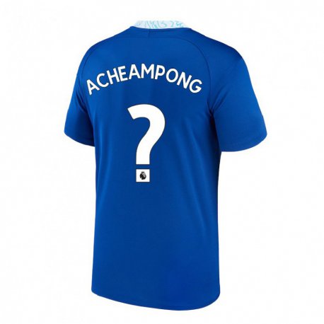 Kandiny Enfant Maillot Josh Acheampong #0 Bleu Foncé Tenues Domicile 2022/23 T-shirt