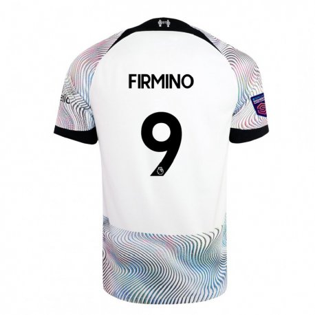 Kandiny Enfant Maillot Roberto Firmino #9 Blanc Coloré Tenues Extérieur 2022/23 T-shirt