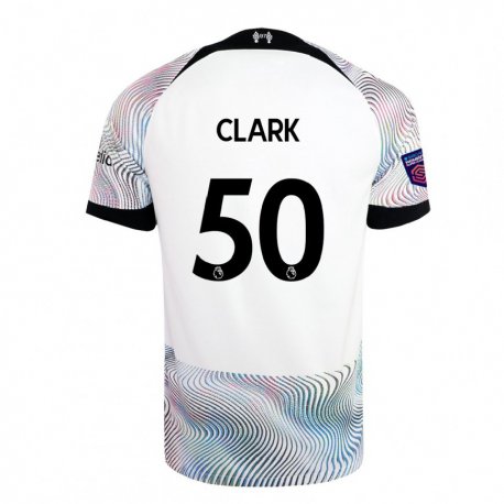 Kandiny Enfant Maillot Bobby Clark #50 Blanc Coloré Tenues Extérieur 2022/23 T-shirt