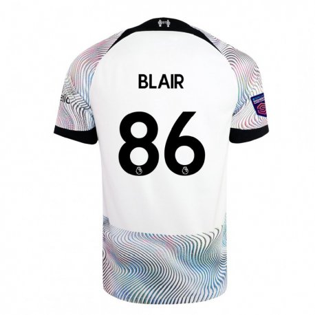 Kandiny Enfant Maillot Harvey Blair #86 Blanc Coloré Tenues Extérieur 2022/23 T-shirt