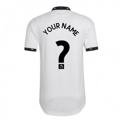 Kandiny Enfant Maillot Votre Nom #0 Blanc Tenues Extérieur 2022/23 T-shirt
