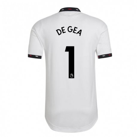 Kandiny Enfant Maillot David De Gea #1 Blanc Tenues Extérieur 2022/23 T-shirt