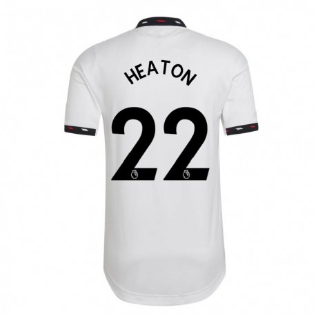 Kandiny Enfant Maillot Tom Heaton #22 Blanc Tenues Extérieur 2022/23 T-shirt