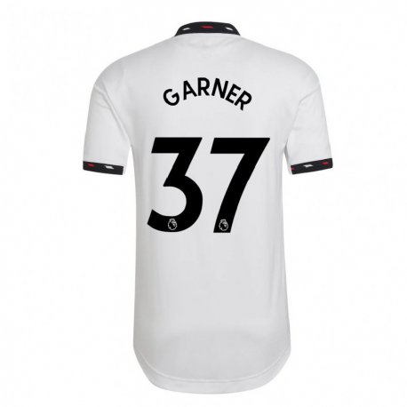 Kandiny Enfant Maillot James Garner #37 Blanc Tenues Extérieur 2022/23 T-shirt