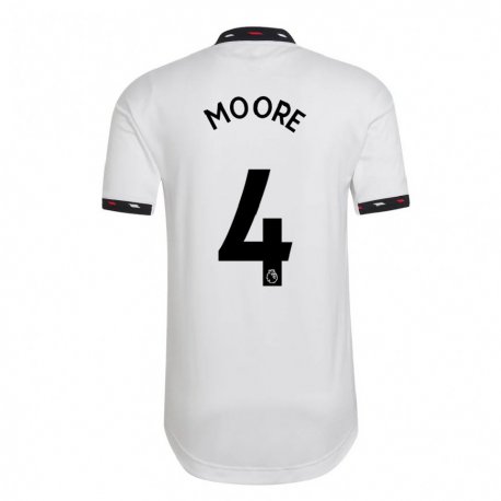 Kandiny Enfant Maillot Jade Moore #4 Blanc Tenues Extérieur 2022/23 T-shirt