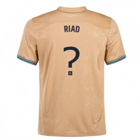 Kandiny Enfant Maillot Chadi Riad #0 Or Tenues Extérieur 2022/23 T-shirt