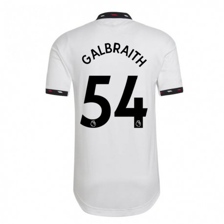 Kandiny Enfant Maillot Ethan Galbraith #54 Blanc Tenues Extérieur 2022/23 T-shirt