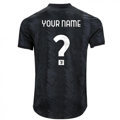 Kandiny Enfant Maillot Votre Nom #0 Noir Foncé Tenues Extérieur 2022/23 T-shirt