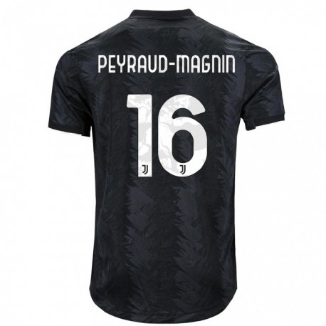 Kandiny Enfant Maillot Pauline Peyraud-magnin #16 Noir Foncé Tenues Extérieur 2022/23 T-shirt