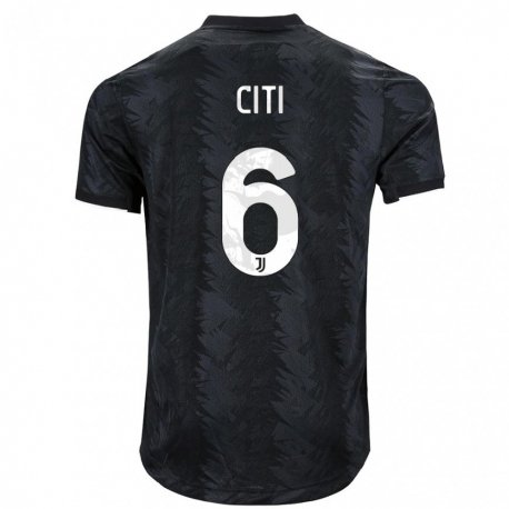Kandiny Enfant Maillot Alessandro Citi #6 Noir Foncé Tenues Extérieur 2022/23 T-shirt