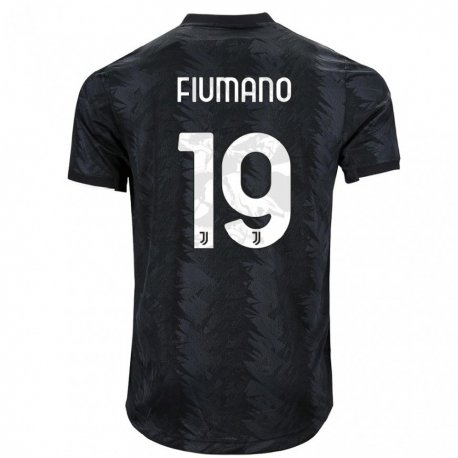 Kandiny Enfant Maillot Filippo Fiumano #19 Noir Foncé Tenues Extérieur 2022/23 T-shirt