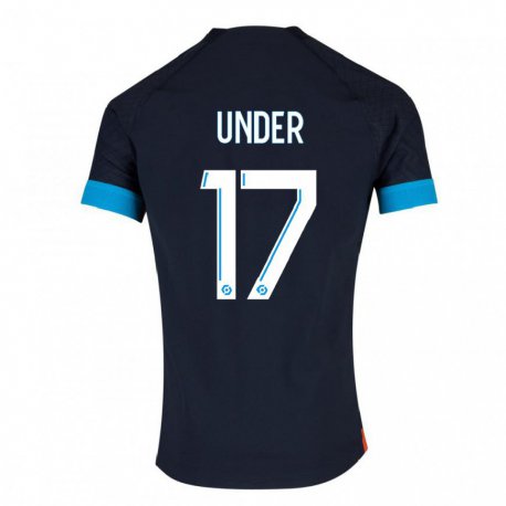 Kandiny Enfant Maillot Cengiz Under #17 Olympique Noir Tenues Extérieur 2022/23 T-shirt