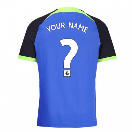 Kandiny Enfant Maillot Votre Nom #0 Bleu Vert Tenues Extérieur 2022/23 T-shirt