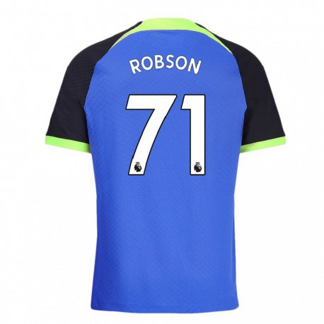 Kandiny Enfant Maillot Max Robson #71 Bleu Vert Tenues Extérieur 2022/23 T-shirt
