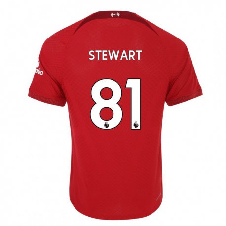 Kandiny Homme Maillot Layton Stewart #81 Rouge Foncé Tenues Domicile 2022/23 T-Shirt